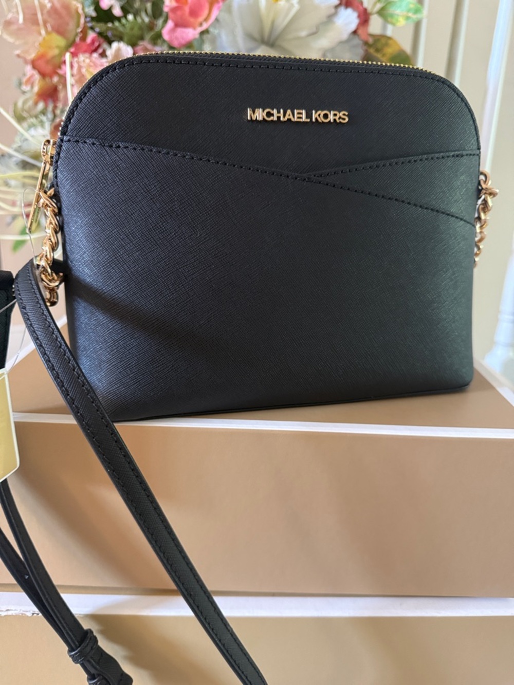 Michael Kors Jet Set Travel Dome Crossbody 8.5X7